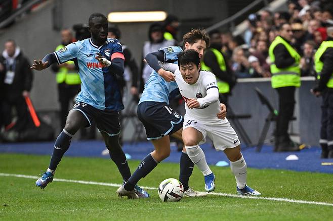 르아브르전에서 풀타임 활약한 이강인. 사진=AFP 연합뉴스