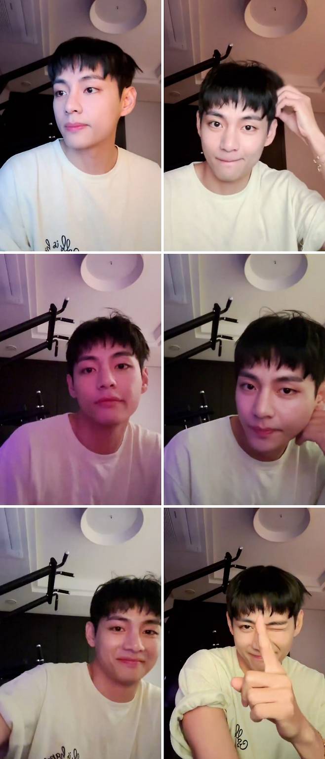 "진짜 설레요" 방탄소년단 뷔, 짧게 자른 머리 입대 소감