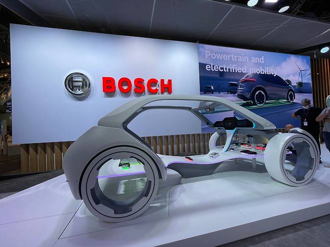 IAA2021 보쉬의 부스 모습./뮌헨=오로라 기자