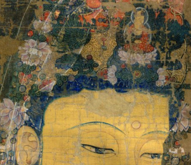 김우 외 고려 궁정화가들, '수월관음도' 일부, 1310. 일본 가가미신사 소장