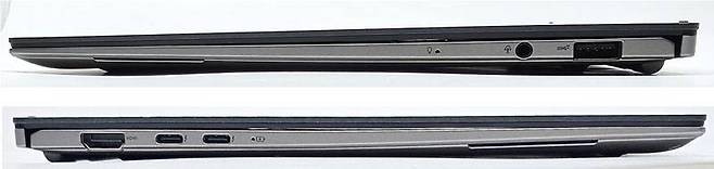 측면에 2개의 썬더볼트4 포트를 비롯한 총 3개의 USB 포트를 갖췄다 / 출처=IT동아