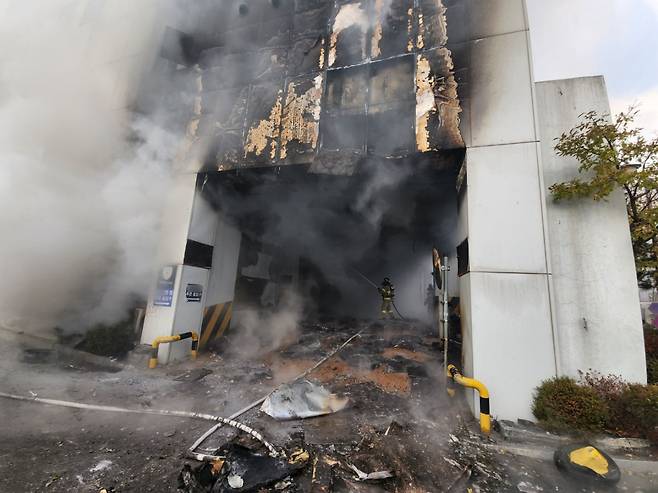 최근 화재가 발생한 경북 한 병원의 모습 [연합] (사진은 기사와 관련 없음)