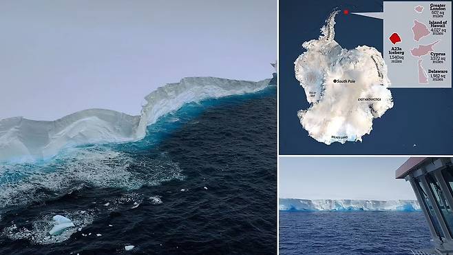 [영상] 뚝 분리된 ‘서울 6.6배’ 세계 최대 빙산, 카메라에 포착 / 사진=BAS