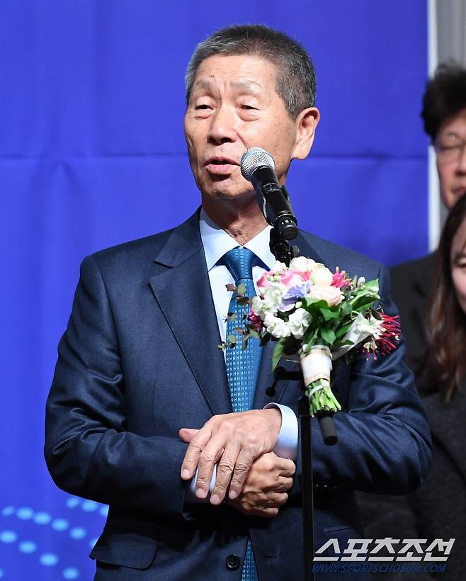 2023 일구상 시상식이 8일 서울 강남구 리베라호텔에서 열렸다. 일구대상을 수상한 최강야구 김성근 감독이 수상소감을 말하고 있다. 강남=박재만 기자 pjm@sportschosun.com/2023.12.08/