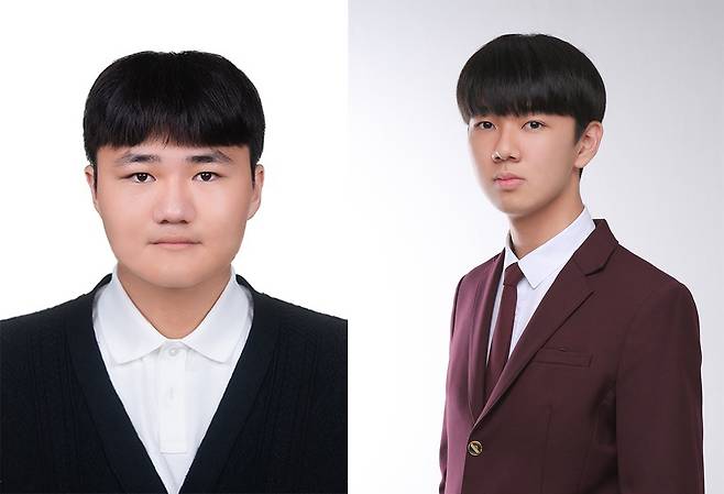 왼쪽부터 이동건, 윤호준 학생 (사진 제공 대구경신고등학교)
