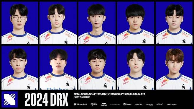 2024시즌 DRX 로스터. DRX
