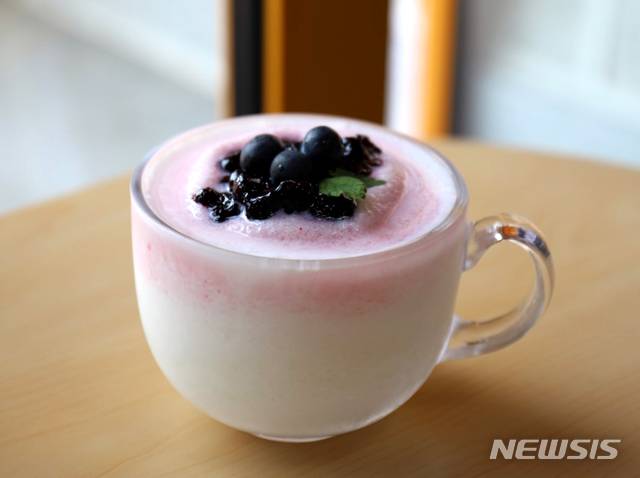 [나주=뉴시스] 나주배를 첨가해 만든 기능성 요거트. (사진=뉴시스 DB) photo@newsis.com