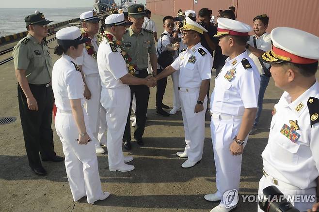 중국·미얀마 합동 해군 훈련 [AP 연합뉴스 자료사진. 재판매 및 DB 금지]