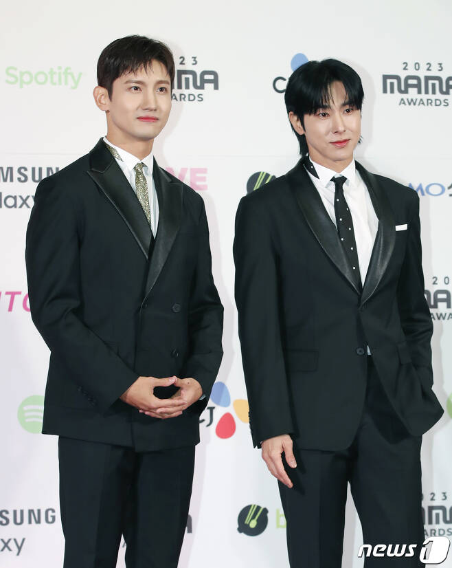 동방신기 최강창민(왼쪽)과 유노윤호 ⓒ News1 권현진 기자
