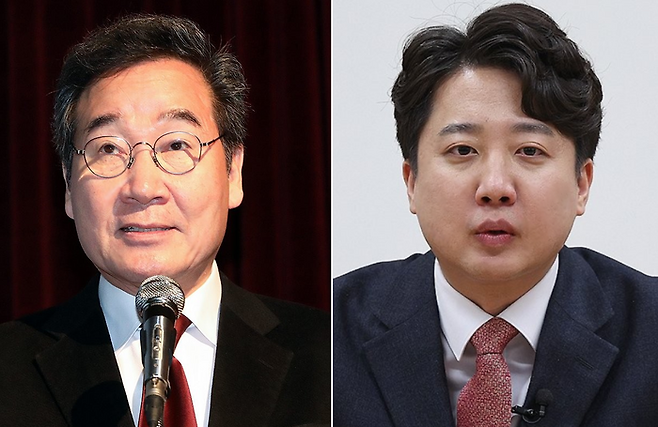 이낙연 더불어민주당 전 대표(왼쪽)와 이준석 국민의힘 전 대표. [사진 = 연합뉴스]