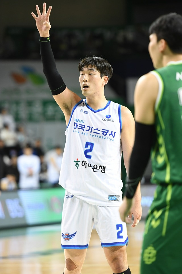 한국가스공사 신승민은 사령탑의 기대에 부응할 수 있을까. 사진=KBL 제공