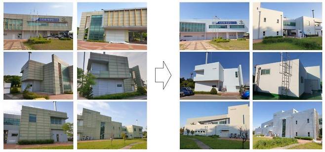 인천 영종도에 위치한 환경공단 운북사업소 시공 전후 모습 / 출처=이유씨엔씨