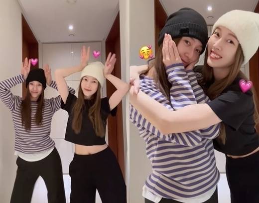 크리스탈(왼쪽), 제시카 자매의 'BEEP BEEP' 챌린지 / 가수 제시카