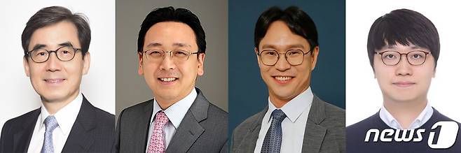 관상동맥 스텐트 환자의 항혈소판제 단일요법 연구를 진행한 김효수(왼쪽부터), 박경우, 강지훈 서울대학교병원 순환기내과 교수와 양석훈 임상강사. 2023.12.12./ⓒ 뉴스1(서울대학교병원 제공)