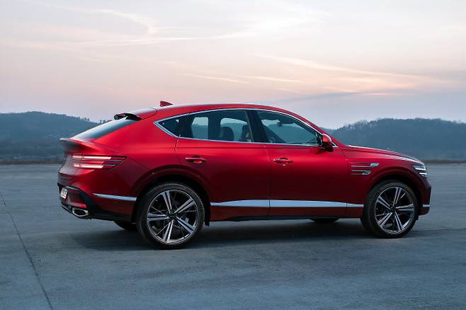 제네시스 GV80 쿠페 측면. (사진=제네시스)