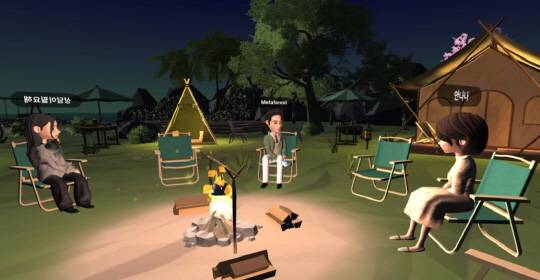 '메타포레스트'에서 아바타로 상담을 진행하는 모습. 야타브엔터 제공