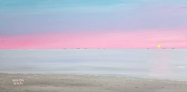 아침에 본 희망 45x90cm Acrylic on canvas 2023./사진=이병욱 박사