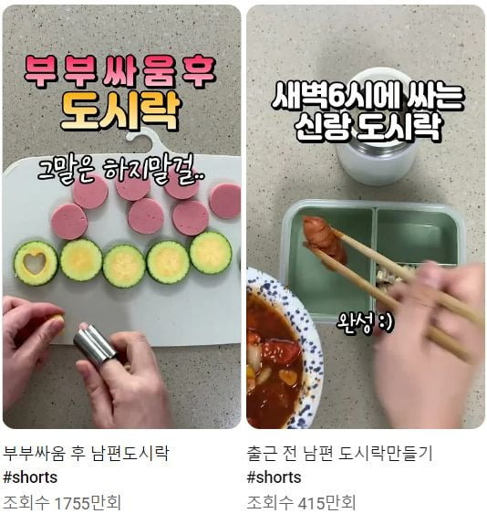 A씨 글에서 언급된 유튜브 영상. 이 유튜버는 맞벌이하는 여성인 것으로 알려져 더 격렬한 반응이 일었다고 A씨는 전했다. / 사진=유튜브 캡처