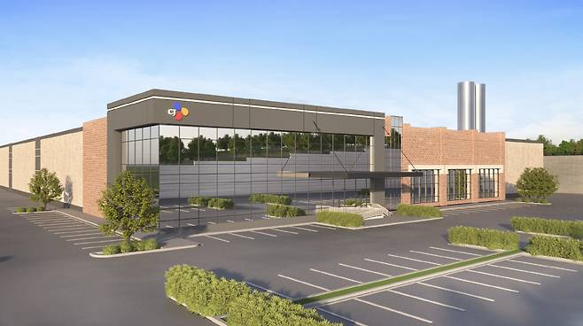 A rendered image of Tous Les Jours' new US plant, set to be completed by 2025 in Gainesville, Georgia (CJ Foodville)