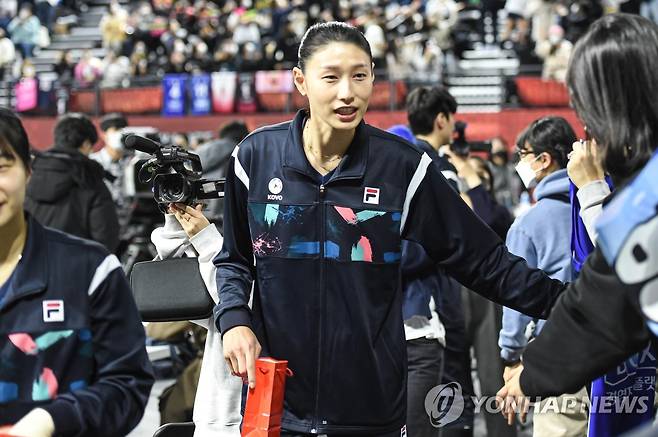 올스타 최다 득표 영광을 차지한 흥국생명 김연경 [연합뉴스 자료사진]