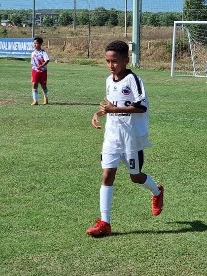 프로축구 대구FC 최전방 스트라이커 에드가의 아들 알툴. 이형상축구교실 소속으로 아시아 유소년 축구 페스티벌에 참가 중이다. 사진 한국유소년축구협회