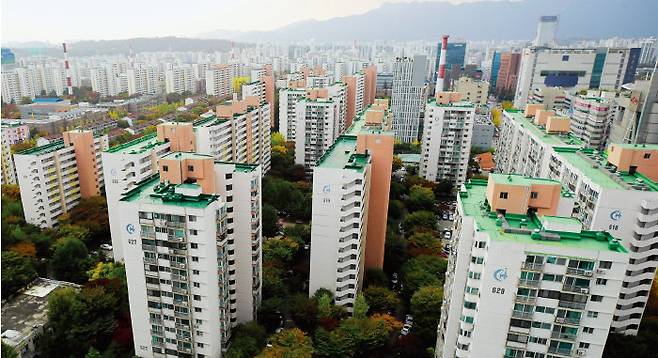 서울 노원구 상계동 아파트 단지. [동아DB]