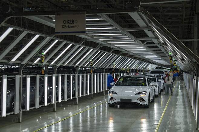 중국 비야디(BYD)의 창저우 공장. (사진=AFP)