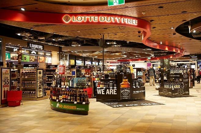 Lotte duty-free shop at Brisbane Airport in Australia [Courtesy of Lotte Duty Free]