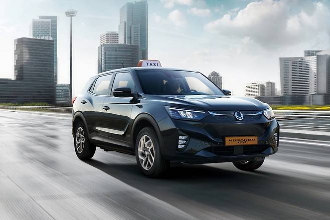 KG모빌리티 코란도 EV 택시