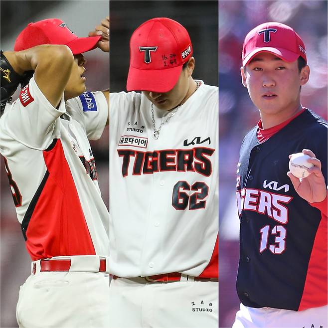 드라이브라인 베이스볼 센터롤 향하는 이의리, 정해영, 윤영철(왼쪽부터). 사진=KIA 타이거즈&nbsp;