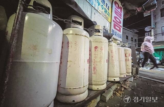 (해당기사와 직접적인 관련 없음)LPG 가스통. 경기일보DB