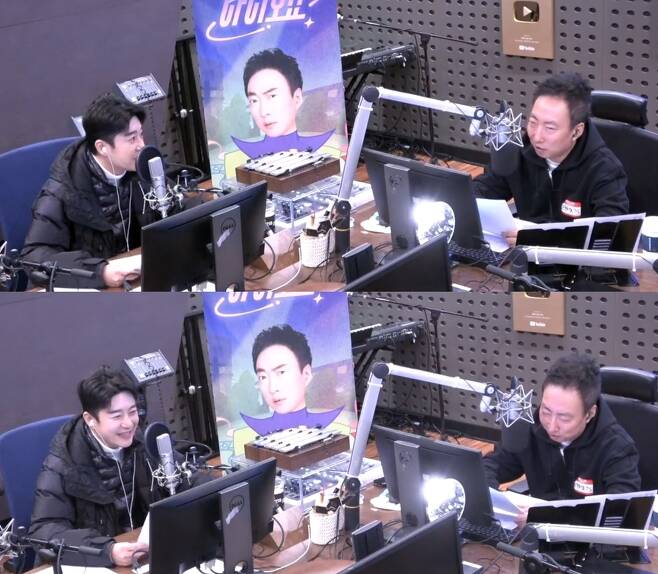 왼쪽부터 방송인 김태진, 개그맨 겸 가수 박명수. (KBS 쿨FM 박명수의 라디오쇼 캡처)