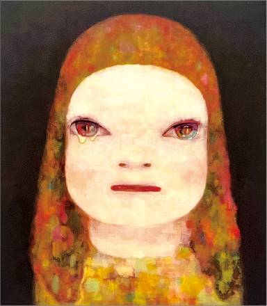 ‘미드나잇 티어즈(Midnight Tears·한밤중 흐르는 눈물, 2023년)’. 세로 240㎝, 가로 225㎝ 화폭에 담긴 대형 작품으로 이번 전시의 대표작이다.