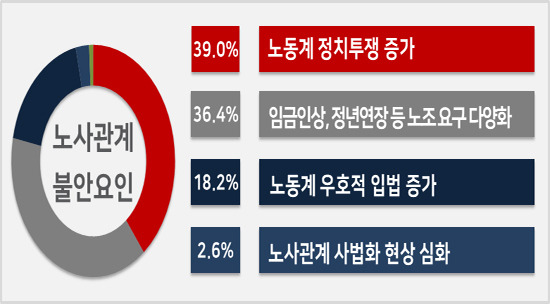 2024년 노사관계 불안요인.  경총 제공