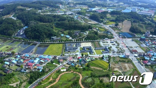 옥천군 구읍 일대 전경. (옥천군 제공) /뉴스1