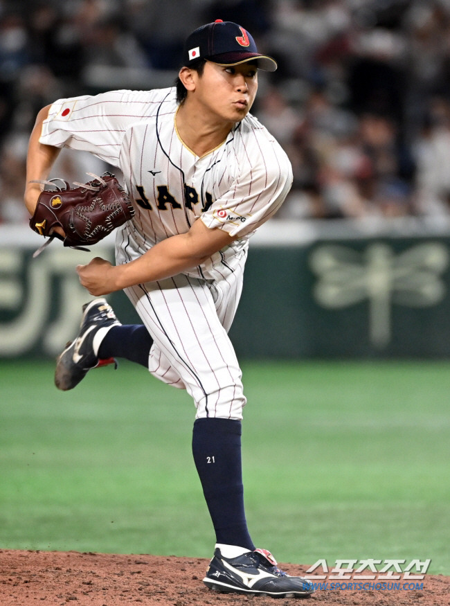 이마나가는 WBC 조별리그 한국전, 미국과 결승전에 등판했다. 박재만 기자