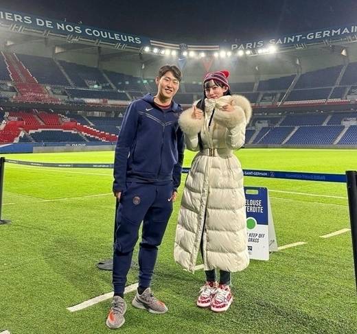 축구선수 이강인(왼쪽), 곽민선 아나운서 / 곽민선 아나운서