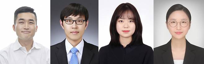 이화여대-DGIST 공동 연구팀. (왼쪽부터 순서대로) 박지훈 이화여대 과학교육과 교수, 김병식 식품생명공학 교수, 김슬비 학생, 홍신영 학생. [이화여대 제공]