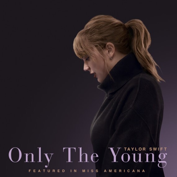 지난 2020년 가수 테일러 스위프트가 발표한 노래 '온리 디 영(Only The Young)의 싱글 재킷 사진. (출처 : 스포티파이) 2023.12.24