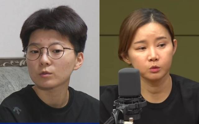 전 펜싱 국가대표 선수 남현희(오른쪽)와 전청조가 재혼 발표 이후 각종 논란에 휩싸였다. /CBS, 채널A 방송화면 캡처