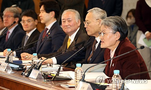 지난 20일 정부서울청사에서 열린 국가스포츠정책위원회 1차 회의 모습.    사진=연합뉴스 