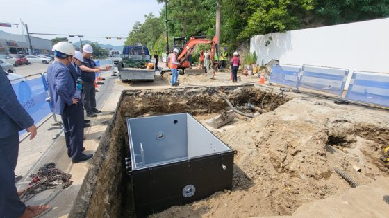 노후상수도 정비사업 현장. 사진 환경부