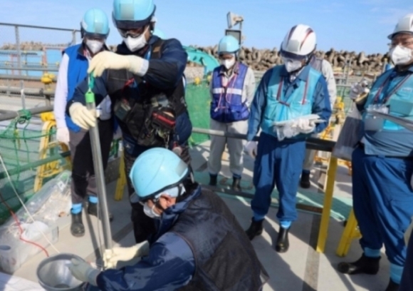 도쿄전력 후쿠시마 제1원자력발전소 오염수 방류 작업. AFP 연합뉴스