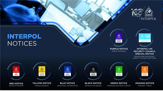 인터폴 수배의 종류(8종) /뉴스1