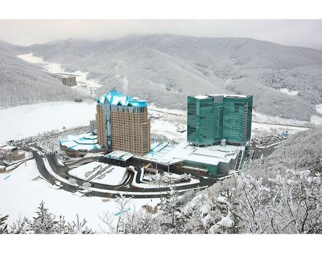 강원랜드 그랜드호텔 겨울 전경.ⓒ강원랜드