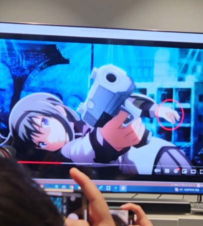 스튜디오뿌리가 참고사례로 가져온 일본 유명 애니메이션 캡처 장면. ⓒ데일리안 민단비 기자