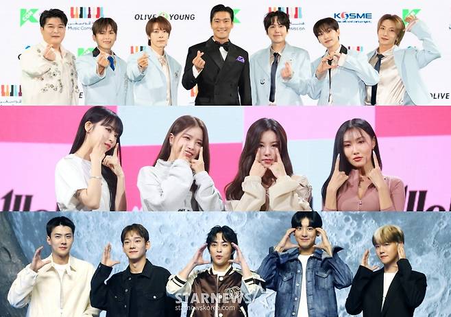 슈퍼주니어, 마마무, 엑소 /사진=스타뉴스