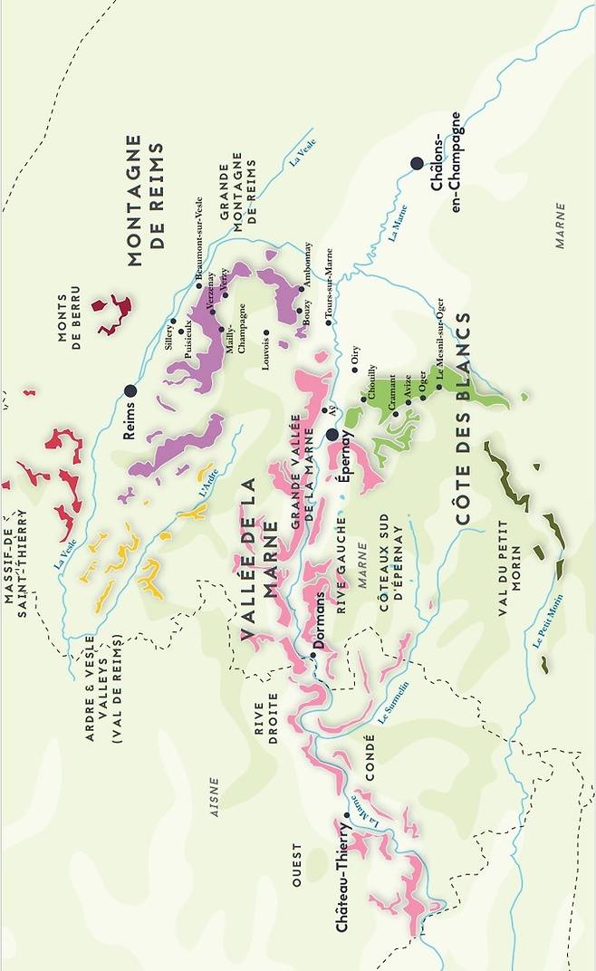 상파뉴 주요 산지. 부르고뉴와인협회