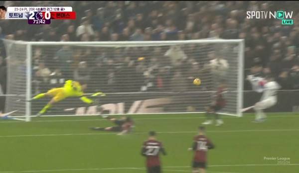 골을 터뜨린 손흥민. ⓒSPOTV NOW 중계화면 캡처