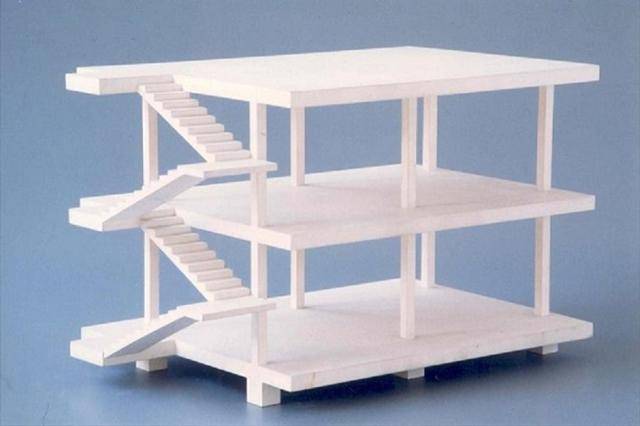 르 코르뷔지에가 구콘크리트의 구조적 성질을 이용해 만든 '도미노 시스템'. 르 코르뷔지에 재단 홈페이지 캡처